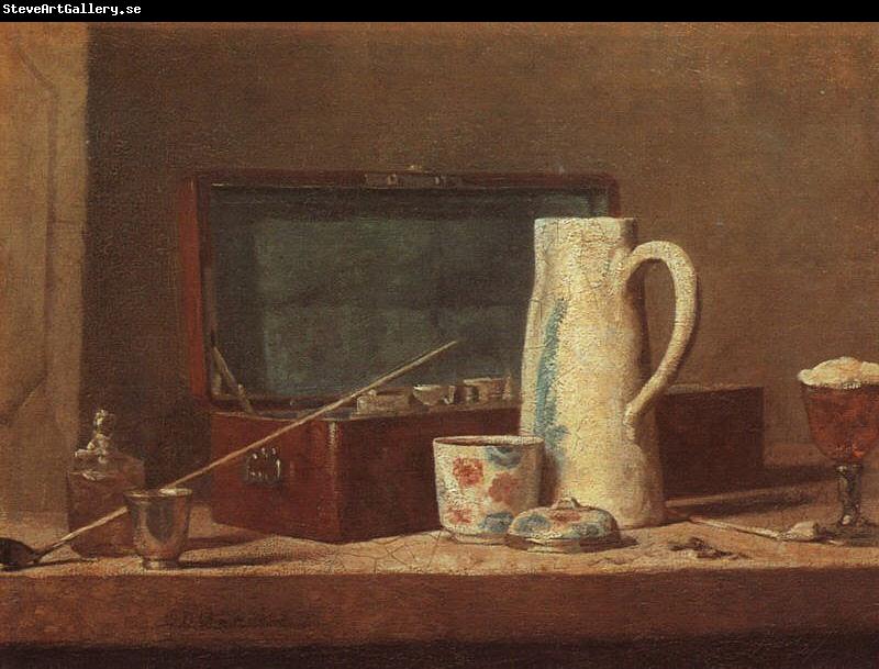 Jean Baptiste Simeon Chardin Pipes and Drinking Pitcher